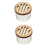 ibasenice 2Er-Box Bienen-Isolationskäfig Nadelkäfig Imkerei Ausrüstung Bienenkäfig-Fänger Käfigwerkzeuge für die Imkerei Imker Ausrüstung Biene Nadelfänger hölzern Khaki