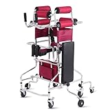 XUZAOJUN Stabiler 8-rädriger Faltbarer Gehwagen for Ältere Menschen,höhen-und Breitenverstellbar,Rehabilitationsgerät for Unterstütztes Gehen/Stehen,Hemi Walker for Schlaganfallpatienten(Frauen)