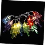 VALICLUD 1.5M LED Lichterkette Eisschokolade Form Batteriebetriebene Dekoleuchten Mit Leds Sommerfestlichkeiten Und Zimmerdekoration Farben Zufällig