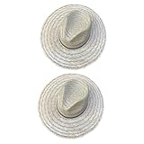 Ipetboom 2 Stück gewebter Sonnenhut damenmützen frauenmützen Sonnenschutz Kappe campingcoutch Sonnenschutz Cap Herren Strandhut Sommerhut für Damen gewebter Strandhut Strohhut Mattes Gras