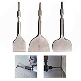 NEIQIUWING Bohrmeißel für Elektrohammer mit Sechskant-Schaft, Flacher Meißel für Mauerwerk, 17 × 280 × 100 mm, Stahl