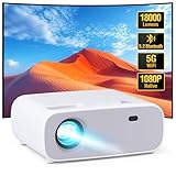 Wielio Mini Beamer mit Bluetooth und WiFi, 1080P Auflösung, 2