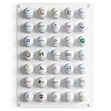 MEOLLO | Golfball Regal | für 45 Bälle | 100% Stahl Golfball Vitrine | Golf Zubehör | Golf Geschenk | Geschenk für Golfer | Golfgeschenkartikel | Golfzubehör | Display Stand