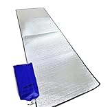 Alu Isomatte Schaummatten Schlafmatte für Camping Isoliermatte Isolierdecke Faltbare Zeltmatte Bodenmatte Thermomatte Thermodecke Matte aus Aluminiumfolie und EPE Ultra leicht,100x200 cm