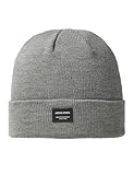 JACK & JONES Herren Jjdna Beanie Noos Strickm tze, Grau (Grey Melange Grey Melange), Einheitsgröße