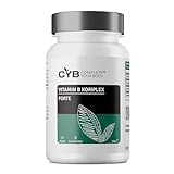 Vitamin B Komplex – Mit 500 µg Vitamin B12 Hochdosiert – Vitamin B1 40 mg – 180 Kapseln 6 Monate – alle 8 B-Vitamine (B1, B2, B3, B5, B6, B7, B9, B12) – Vegan – Complete Your Body