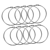 ABOOFAN 20Stücke Duschvorhangringe Metallvorhangringe Für Duschstangen Langlebige Haken Für Badvorhänge Praktische Und Dekorative Vorhangringe Rostfrei Und Chromfarben