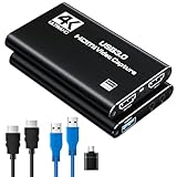 Newhope HDMI Capture Card für Streaming, Full HD 1080P 60FPS Capture USB 3.0 Game Audio Video Capture Card,für Streaming Kamera/Xbox/PS4/PS5/Switch/PC