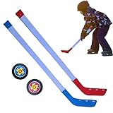 fanelod Kinder-Hockeyschläger, Kinder-Street-Hockeyschläger und Ball-Set, Eishockeyschläger für Kinder, Indoor- und Outdoor-Street-Hockey-Set, perfektes Hockey-Set für Jungen und Mädchen