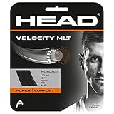 HEAD Unisex-Erwachsene Velocity MLT Set Tennis-Saite, Black, 17