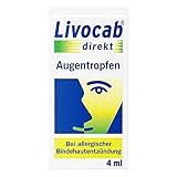 Livocab® direkt Augentropfen (4 ml) | Akuthilfe bei Allergie | Schnelle Hilfe bei allergischer Bindehautentzündung | Wirkungsvoll ab der 1. Anwendung