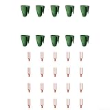 Erdbeerwurzel-Anzuchtset mit 10 Bechern und 20 Gabeln zur Verbesserung des Erdbeerwachstums in Gärten, Balkonen und Gewächshäusern (klein)