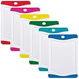 Rosenstein & Söhne Frühstücksbrett: 6er-Set Schneidebretter in 6 Farben, antibakteriell, je 20 x 15 cm (Frühstücksbrettchen antibakteriell, Bretter, Küchenhelfer)