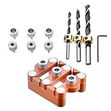 Dübelbohranleitung aus Holz, Locator für Holzbearbeitungszentren | Loch-Locator für Holzplatten mit geraden Löchern, präzise Zentrierdübel-Punch, vielseitig für Amateure