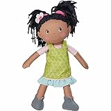 HABA 304576 - Puppe Cari, 30 cm, Weich- und Stoffpuppe für Kinder ab 18 Monaten, mit ausziehbarer Kleidung und Langen Haaren