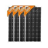 CEDLSF Tragbare Solarmodule, Flexible Solarmodule, Solarmodule aus Einkristall-Silizium, 3,0-Ausgang, geeignet für Camping und Reisen im Freien, 4 Stück (1 Stück) (4 Stück)