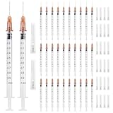 30 Stück Spritze 1 ml Spritzen Plastiktube Spritze Einwegspritzen Klein Dosierspritze Liquid Spritze Unabhängige Siegel Verpackung Spritzen