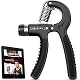 Unterarmtrainer - 5-60 kg Verstellbarer Handtrainer mit E-Book - unterarm trainingsgerät verbesserte Kraft & Grip: Handgelenk Arm Unterstützung & Grip-Rehabilitation