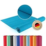 DoYourYoga Fitnessmatte Yogamatte »Kirana« aus ECO-PVC - 183 x 61 x 0,4 cm - rutschfest & robust - Gymnastikmatte Yoga Matte Trainingsmatte Pilates Workout - Petrol