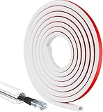 4 Meter Selbstklebende TV-Kabelabdeckung, Flexibler Kabelabdeckung Kabelkanal für Kabelmanagement, PVC Halbrunde Kabelschacht für Haus und Büro, Abdeckung von Kabelkanälen