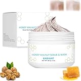 Mikrodermabrasions-Gesichtspeeling, Honig-Walnuss-Peeling Und Maske, Peeling-Maske In Spa-QualitäT Mit Manuka-Honig Und WalnüSsen Zur Reduzierung Von Gesichtsschwellungen Und Feinen Linien (2FL.OZ*1)