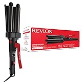 Revlon Hair Tools Revlon Wave Master Jumbo-Welleneisen (Design mit drei Jumbo-Stylingplatten, Turmalin-Keramikbeschichtung, 30 Temperatureinstellungen bis zu 190° C) RVIR3056UKE