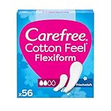 Carefree Slipeinlagen Cotton Feel Flexiform mit Frischeduft 100 Prozent atmungsaktive Slipeinlagen, 56 St
