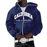 Herren Kapuzenpullover California Hoodies Jacke Trendy Hip Hop Hoodie Y2K Tops Zip Up Hoodies Stilvolle Sportbekleidung Japanischer Stil Sweatshirts Paare Streetwear Freizeitkleidung Langarm Mantel
