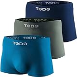 TODO Sport Boxershorts Herren (3er Pack) Elastisch Sportunterwäsche Boxer Männer, Atmungsaktiv, Leicht, ohne Scheuern (Mix, L/XL)