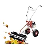 43cc Gas Power Hand Benzin Kehrmaschine, Schneeschieber Motorbesen Schneeräumer Held Walk Behind Sweeper Broom Cleaning Driveway Turf straßenkehrmaschine