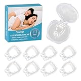 Magnetischer Anti Schnarch Nasenspreizer Nasendilatator - 8 Stück Wiederverwendbare Silikon Nasenclips gegen Schnarchen | Für Bessere Atmung und Erholsamen Schlaf bei Frauen und Männern