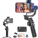 ZHIYUN Smooth-5S AI Pro[Official] AI-gestützter Smartphone Gimbal, Gimbal Stabilisator 3-Achsen, mit Stativ, AI Tracker, Magnetlichter, Handy Stabilisator, für Vlog, YouTube, TikTok