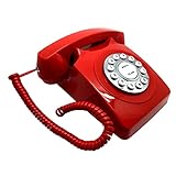 Retro Telefon Retro Festnetztelefon mit Druckknopfwahl Old Fashion Home Phones für Tische und Schreibtische