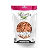 Seba Garden Kalifornische Mandeln roh - ganz natürlich - Druckverschlussbeutel (1kg)