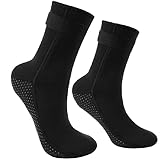 Flintronic 3mm Neopren Socken, Tauchsocken Neoprensocken mit Klettverschluss, Rutschfeste Wassersport Schwimmen Socken für Damen und Herren, zum Schnorcheln, Surfen, Segeln, Schnorcheln, Wassersport