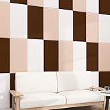 Super dicke 13 mm Kinder-Wandpolsterung – Abziehen und Aufkleben, Anti-Kollisions-Bettumrandung, thermische und schallisolierte Polsterpaneele für sicheres Spielen und Schlafen (gebrochenes Weiß)