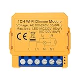 Gosera Tuya WLAN-Dimmer-Schaltmodul Smart Home DIY-Modulsteuerung Unterstützt Sprachsteuerung APP-Steuerung 1-Wege