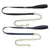 Eskadron Führleine/Führkette vermessingt- New Basic, Farbe:Black