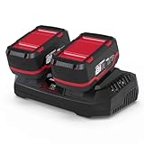 Güde Ladegerät & Akkupack Starter-Kit LGAP 2-18-3040 (18 V, 2X 4,0 Ah Akkupack und 3 A Doppelladegerät, Akkuleistung 72 Wh, Schnelladen in 96 min, passend für alle Geräte aus der 18V E³ Akkuserie)