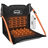 Aufblasbares Stadion Sitzkissen mit Rückenlehne 3-stufig Beheizter Stadionsitz mit Lehne Beheizbarer Outdoor Klappstühle für Strand Kajak Stadion Sportveranstaltungen Konzert Ausflüge Camping Stühle