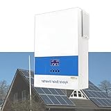 SHEUAO 6200W Solar Hybrid Wechselrichter 48V DC Zu 230V AC,Reiner Sinus Wechselrichter Mit 120A Mppt Solarladeregler,Wechselrichter Balkonkraftwerk,Mit WiFi-Modul