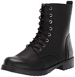 Amazon Essentials Damen Kampfstiefel mit Schnürung, Schwarz, 39 EU