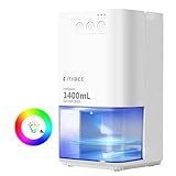 CITYBEE Luftentfeuchter Elektrisch 1400ml Entfeuchter - Leiser Dehumidifier für Wohnung Schlafzimmer & Keller - Raumentfeuchter mit Timer & Stimmungsbeleuchtung (Weiß)
