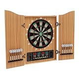 awolsrgiop Elektronische Dartscheibe, Dartboard, 37 Verschiedene Spiele, E-Darts, Unisex-Erwachsene, bis zu 16 Spieler