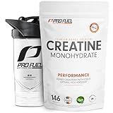 Creatin Monohydrat Pulver 500g + Shieldmixer® Protein-Shaker aus Tritan™ (700 ml) - hochwertiges Kreatin Monohydrat in mikronisierter Qualität im, laborgeprüft mit Zertifikat - für 146 Anwendungen