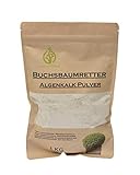Algenkalk Pulver 1kg im umweltfreundlichen Papierbeutel wiederverschließbar/Buchsbaumretter/Das Original/mit ANLEITUNG/Buchsbaum Kur/Buchsbaumdünger