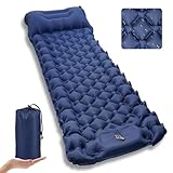 Kiaitre Isomatte Selbstaufblasend, 9CM Ultraleichte Aufblasbare Luftmatratze mit, Tragbare Kompakte Camping Matratze Luft Isomatte für Camping, Wandern, Rucksackreisen und Wanderreisen