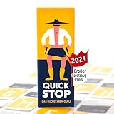 ATM Gaming Quickstop - Das Buchstaben-Duell - Kartenspiel für Jugendliche und Erwachsene - Schnell und Verrückt - 2 bis 7 Spieler - Kartenspiel ab 10 Jahren - Familienspiel