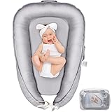 BJNN Baby Nestchen Babynest Neugeborene Vielseitiges Baby Nest Tragbar für Babys und Säuglinge,Nestchen,Reise nestchen