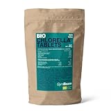 GymBeam Bio Chlorella (Tabletten) – Glutenfrei, laktosefrei, Proteinquelle, Grünalge, unterstützt die natürliche Entgiftung, die roten Blutkörperchen, das Immunsystem und die Nervenfunktion, 500 tabs